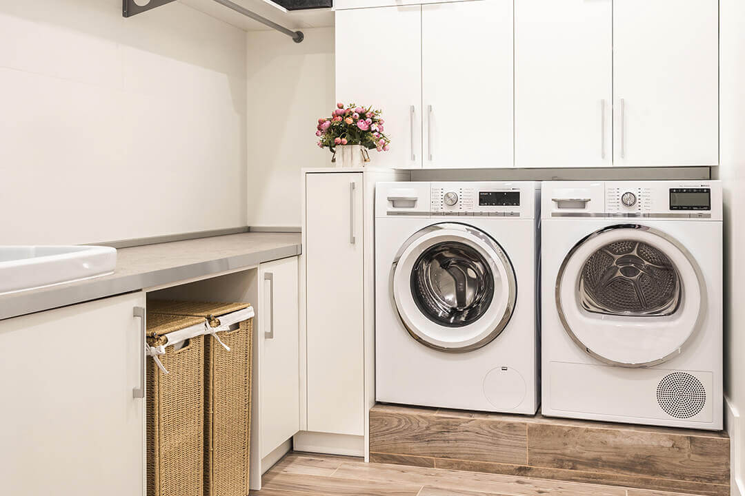 Things to Consider Before Doing Laundry Room Renovations - Champagne Finish